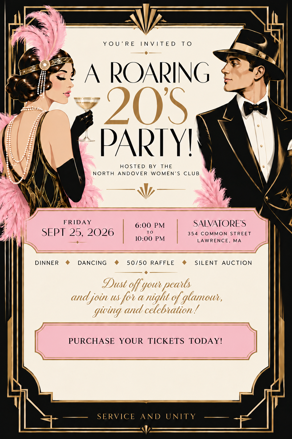 Roaring '20s Party invitation